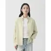 Diseño de Ropa de Mujer de Primavera Camisa de Algodón Puro Versátil Manga Larga Ajustada Camisa de Trabajo Estilo Coreano Abrigo Casual Simple Mujer