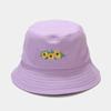 Chapéu Novo Estilo Coreano Estudante Pescador Chapéu Masculino Estilo Japonês Fresco Flor Bordada Basin Hat Mulheres Verão Sunshade Hat Trendy