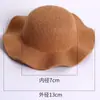 Nuevo Sombrero de Fieltro Labubu Parte Superior Vacía Sombrero de Cúpula Abierta Accesorios de Sombrero de Moda Muñeca Muñeca Sombrero Mini