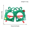 Gafas Navideñas Transfronterizas para Adultos y Niños, Regalos de Navidad, Tela Estampada en Oro, Caja de Regalo de Árbol de Navidad, Monturas de Gafas para Fiesta