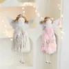 Nuevo Peluche Ángel Niña Corazón Campana Decoración Árbol de Navidad Colgante Alas Muñeca Muñeca Decoración Accesorios
