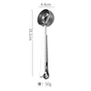 Cuchara Medidora de Acero Inoxidable para Café y Leche en Polvo con Pinza, Cuchara Gruesa para el Hogar, Cuchara Medidora para Hornear, Cuchara Medidora en Mililitros, Cuchara para Condimentos