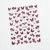 Pegatinas para Uñas de Arena Líquida Plateada Mariposa Retro de Moda Pegatinas Decorativas de Mariposa Adhesivas de Lujo de Alta Gama