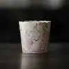 Taza de Café de Cerámica Roja Pintada a Mano de Zorro de Nueve Colas, Taza de Leche para el Hogar, Borde con Forma de Flor, Alto Valor Estético, Taza de Estilo Antiguo