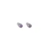 Aretes de Plata Yuebao Jewelry Amatista Plata de Ley S925 Citrino Corte Redondo Seis Palabras Mantra Estilo Étnico En Stock