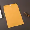 Saco de Papel Kraft com Fivela de Cobre para Liberação, Saco para Documentos Amarelo Espessado, Envelope Retro Múltiplos Tamanhos