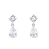 Pendientes de circón brillantes, de lujo ligero, de nicho, de alta gama, exquisitos para mujer, modernos para ir al trabajo, con colgante de gota de agua, accesorios para la oreja
