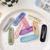 Pinza para el pelo de color caramelo pinza bb para niños pinza para flequillo deshilachado pinza de pico de pato pinza para el pelo pinza famosa de internet para niñas tocado