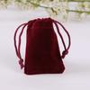 Bolsa de flanela com poá preta para celular, fone de ouvido, bolsa de pulso com cordão, bolsa para joias com texto, bolsa de flanela, atacado