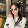 Gafas de sol retro ojo de gato europeas y americanas para mujer, protección solar, gafas de sol, sentido avanzado, cara pequeña, ins, moda, red popular, 2023 nuevo-