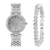 Conjunto Feminino Atacado Relógio, Relógio Feminino Simples Versátil com Diamantes, Relógio Feminino Fresco Estilo Coreano DIY