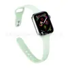 Correa de Silicona con Hebilla Inversa de Cintura Delgada Apple Adecuada para Apple iWatch Reloj Correa de Silicona 38/40/41mm