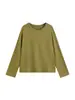 Blusa de tricô simples de cor sólida para mulheres plus size, coleção de inverno 2026, camada base versátil de gola redonda para mulheres curvilíneas, blusa feminina 25328