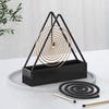 Soporte de bobina de mosquitos ignífugo en forma de T para uso doméstico, Soporte creativo de arte de hierro para incienso, Bandeja para bobinas de mosquitos, Soporte quemador de bobina de mosquitos