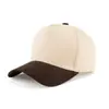 2025 Gorra de Béisbol Rígida de Algodón Puro con Bloques de Color Transfronterizos Gorra Simple Ligera de Placa para Camionero Estampado Casual para Hombres y Mujeres