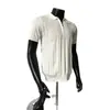 Camisa POLO de hombre de color liso, corte ajustado, moderna, nueva, media cremallera, manga corta, versátil, sin planchar, cuello de solapa, verano 2026
