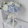 Ramo de boda, ramo de novia, tulipanes para sesión de fotos de boda, flores artificiales para firma de certificado, accesorios para fotos, estación independiente del Festival Qixi