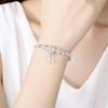 Versión coreana de la nueva pulsera de red de campanas atrapasueños, pulsera push-pull, viento frío, regalo 520, pulsera de plata con temperamento, venta al por mayor