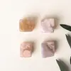 Bloque Crudo de Cristal Natural Forma Geométrica Cubo Piedra Suelta Maceta Acuario Piedra de Paisajismo Piedra para Vino Helado Gránulos Cuadrados