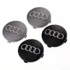 Adecuado para Tapacubos Audi A3A4La6Lq3Q5Lq7A5A7Q2L Cubierta de Logo Central de Rueda Logo de Coche