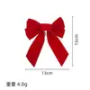 Laço de Natal, laço de tecido vermelho, decorações multicoloridas para árvore de Natal, pingentes, pingentes multicoloridos em atacado dourados e prateados
