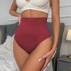 Tanga moldeadora de cintura alta, sexy, de talla grande, para mujer, para reparación posparto, con cintura sin marcas, estéreo, para mujer