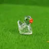 Micro-Paisaje Lindo Brillo Fino Pequeño Pato Amarillo Colgante de Muñeco Paisajismo Resina Decoración Accesorios Mini Adornos Pequeños