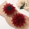 Atmósfera de Moda Europea y Americana Tela Malla Pedrería Gardenia Accesorios para el Cabello DIY Broche Zapatos Bolsos Accesorios para Ropa Accesorios