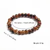 Pulseira de Estilo Étnico Amazon Transfronteiriça, Simples e Versátil, Nova Pulseira de Cordão com Contas Redondas de Cerâmica Estilo Chinês 6mm