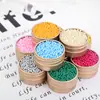 Cuentas de Vidrio Sólido No Poroso de 2 mm para Manualidades Hechas a Mano Decoración de Cuentas para Uñas Relleno de Slime Cuentas de Porcelana Coloridas