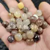 Xinjiang Hotan Seda Dorada Jade Tipo Antiguo Perla Jade Perlas Sueltas Cuarzo Violeta Jade de Roca Accesorios de Joyería Lutong Cuentas