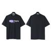 Atacado transfronteiriço Camiseta Palm Angels edição limitada da cidade com estampa de grafite, camiseta de algodão de manga curta para homens e mulheres