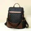 Mochila Transfronteriza para Mujer, Nuevo Estilo de Verano, Patrón de Rombo a la Moda, Gran Capacidad, Versátil, Bolso de Viaje Ligero
