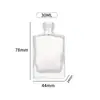 Botella de Perfume de Vidrio de 50 ml, Botella de Perfume Transparente de 30 ml, Botella de 100 ml para Dispensar y Rellenar