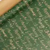 Papel de Regalo Navideño Tamaño Grande Ecológico Papel Kraft Amarillo Papel de Regalo Navideño Cuadros Rojos Cabeza de Reno Patrón de Copo de Nieve