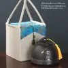 Bote de Cerámica Morada para Té de Arcilla Grande Paquete de 0.5 kg Bote Sellado para Té Pu'Er Universal, Té Negro, Té Verde Bote de Almacenamiento para el Hogar