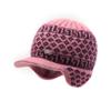 Novo Chapéu de Lã Tricotado de Moda de Inverno para Mulheres de Meia-Idade e Idosas, Chapéu Versátil à Prova de Frio para Uso Externo com Lã Sintética para Mulheres, Senhoras Idosas e Cunhadas