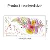 Fanxi Nuevo FX-B117 Color Caricatura Pluma Musical Adhesivos de Pared Decorativos para Embellecimiento de Pared de Entrada de Dormitorio Infantil