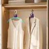 Percha Morada de Pequeño Monstruo para Ropa Infantil para Uso Doméstico, Antideslizante, Sin Marcas, Específica para Bebés, Organizador de Ropa para Bebés
