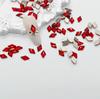 Joias de broca de unha vermelha atacado Ano Novo grande vermelho furadeira plana em forma de mini diamante prego decorações de broca