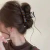 Presilha de Cabelo com Toque de Luxo, Presilha Grande de Tubarão para a Parte de Trás da Cabeça, Grampo de Cabelo com Laço para Penteados Presos, Adequado para Cabelos Grossos