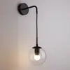 Luminária de Parede Moderna Simples para Cabeceira de Quarto de Hotel Luz Decorativa de Parede para Fundo de Sala de Estar Corredor Cabeça de Espelho de Vidro Farol