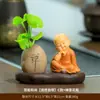 Adorno de Monje Huineng Mesa de Té Principiante Creativo Estilo Chino Oficina Escritorio Decoración Adorno Pequeño Nuevo Figura de Resina