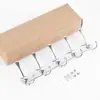 Gancho para Abrigos de Acero Inoxidable para Comercio Exterior Transfronterizo Perchero Gancho para Abrigos de Baño Gancho para Ropa Gancho Detrás de la Puerta Montado en Pared Múltiples Ganchos Venta al por Mayor