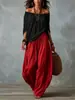 Conjunto de Camiseta de Hombros Descubiertos y Pantalones de Pierna Ancha Estilo Europeo y Americano Nuevo 2026 para Mujer, Atuendo Casual de Dos Piezas Elegante y de Moda con Mangas Largas