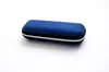 Estuche rectangular de moda para gafas, Estuche negro para gafas de sol, Estuche para gafas con tapa abatible y cremallera