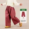 Ropa Infantil Amira 2026 Otoño Nuevos Pantalones de Pierna Ancha Florales para Niñas Estilo Bosque Infantil Pantalones Casuales Sueltos