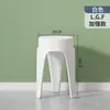 Taburete de Plástico Apilable para el Hogar Taburete Redondo Engrosado Banco para Mesa de Comedor Silla Moderna Simple para Comedor Taburete Alto Nórdico