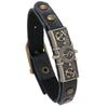Punk Nuevos Accesorios Simple Aleación Vintage Ancla de Barco Timón de Barco Pulsera de Cuero Vacuno Distintiva Viento Marino Pulsera Ajustable