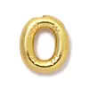 Europa y Estados Unidos venta caliente oro real 18k acero de titanio 26 letra colgante burbuja acero inoxidable joyería accesorios diy colgante de collar